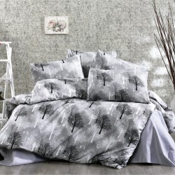 Σεντόνια King Σετ Forest 312 Grey Dimcol (240x270) 4Τεμ