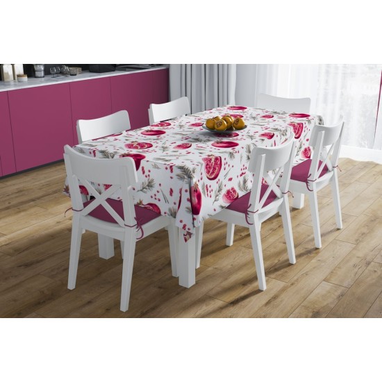 Τραπεζαρίας Σετ Pomegranate 458 White (Τραπεζομάντηλο 140x220 & Τραβέρσα 40x220) Dimcol 2Τεμ