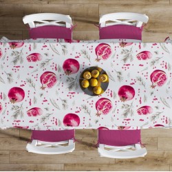 Τραπεζαρίας Σετ Pomegranate 458 White (Τραπεζομάντηλο 140x220 & Τραβέρσα 40x220) Dimcol 2Τεμ