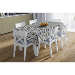 Τραπεζαρίας Σετ Αλέκιαστο Cyclops 461 Blue (Τραπεζομάντηλο 140x140 & Τραβέρσα 40x140) Dimcol 2Τεμ