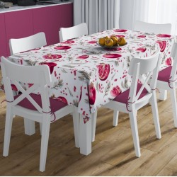 Τραπεζομάντηλο Αλέκιαστο Pomegranate 458 White Dimcol (140x180) 1Τεμ