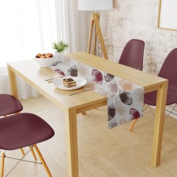 Τραβέρσα Αλέκιαστη Leaves 467 Brown Dimcol (40x180) 1Τεμ