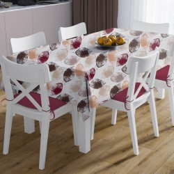 Τραπεζομάντηλο Αλέκιαστο Leaves 467 Brown Dimcol (140x300) 1Τεμ