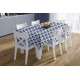 Τραπεζομάντηλο Αλέκιαστο Checkered 468 Blue Dimcol (140x300) 1Τεμ