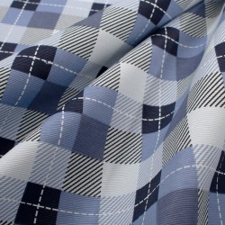 Σετ Τραπεζαρίας Αλέκιαστο Checkered 468 Blue (Τραπεζομάντηλο 140x3000 & Τραβέρσα 40x300) Dimcol 2Τεμ