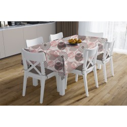 Καρέ Αλέκιαστο Circles 469 Coral Dimcol (90x90) 1Τεμ