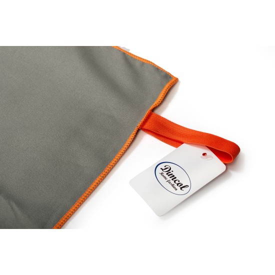 Πετσέτα Γυμναστηρίου Quick Dry Grey-Orange Micro Dimcol (50x80) 1Τεμ