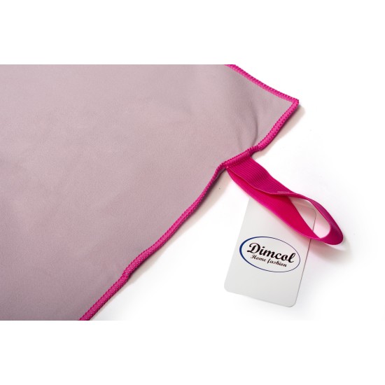 Πετσέτα Θαλάσσης Quick Dry Lilac-Fuchsia Micro Dimcol (80x160) 1Τεμ