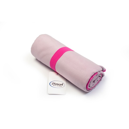 Πετσέτα Θαλάσσης Quick Dry Lilac-Fuchsia Micro Dimcol (80x160) 1Τεμ