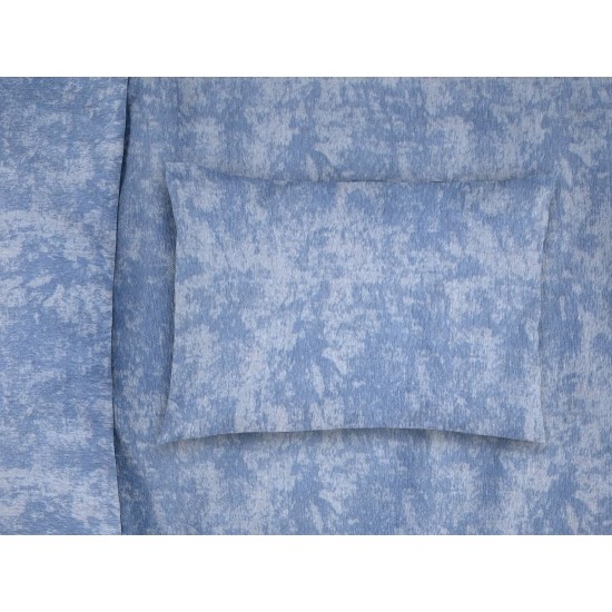 Μαξιλαροθήκη Shadow 14 Sky Blue Polycotton Dimcol (50x70) 1Τεμ