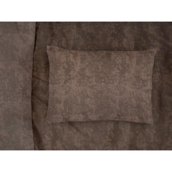 Μαξιλαροθήκη Shadow 22 Brown Polycotton Dimcol (50x70) 1Τεμ