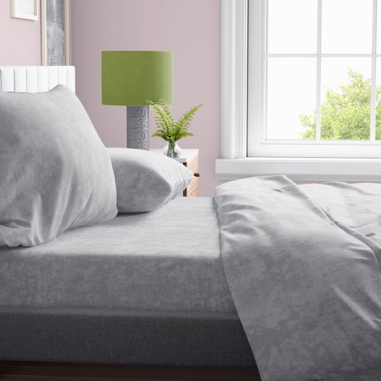 Πανωσέντονο Μονό Shadow 21 Light Grey Polycotton Dimcol (160x240) 1Τεμ
