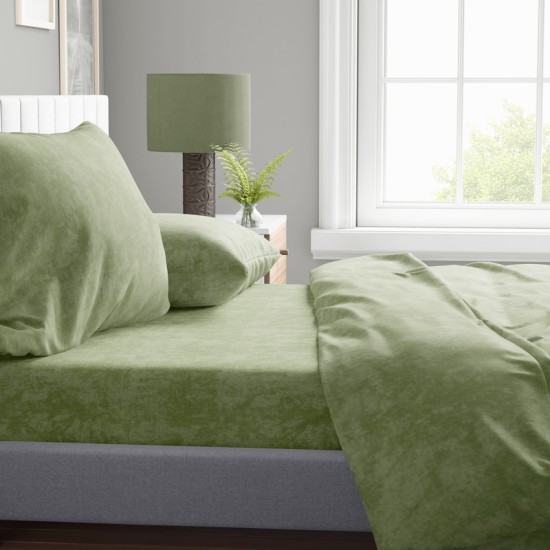Πανωσέντονο King Size Solid Shadow 24 Lime Green Dimcol (240x270) 1Τεμ