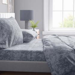 Σεντόνια Υπέρδιπλα Σετ Shadow 13 Grey Polycotton Dimcol (220x240) 4Τεμ