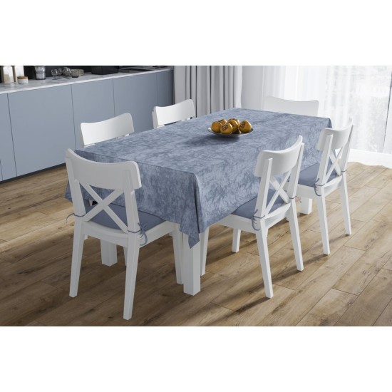 Τραπεζαρίας Σετ Αλέκιαστο Panama Shadow Sky Blue (Τραπεζομάντηλο 140x220 & Τραβέρσα 40x220) Dimcol 2Τεμ