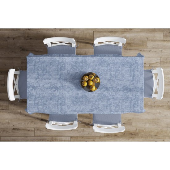 Τραπεζαρίας Σετ Αλέκιαστο Panama Shadow Sky Blue (Τραπεζομάντηλο 140x220 & Τραβέρσα 40x220) Dimcol 2Τεμ