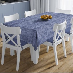 Τραπεζαρίας Σετ Αλέκιαστο Panama Shadow Dark Blue (Τραπεζομάντηλο 140x220 & Τραβέρσα 40x220) Dimcol 2Τεμ