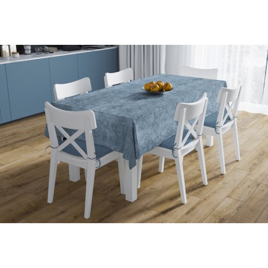 Τραπεζαρίας Σετ Αλέκιαστο Panama Shadow Petrol (Τραπεζομάντηλο 140x220 & Τραβέρσα 40x220) Dimcol 2Τεμ