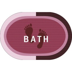 Πατάκι Μπάνιου Oval Αντιολισθητικό Bath Rotten Apple Dimcol (50x70) 1Τεμ