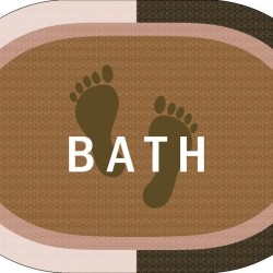 Πατάκι Μπάνιου Oval Αντιολισθητικό Bath Beige Dimcol (50x70) 1Τεμ Πατάκι Μπάνιου Oval Αντιολισθητικό Bath Beige Dimcol (50x70) 1Τεμ