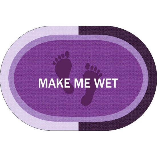 Πατάκι Μπάνιου Αντιολισθητικό Make Me Wet Lilac Oval Dimcol (50x70) 1Τεμ