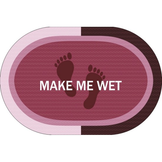 Πατάκι Μπάνιου Αντιολισθητικό Make Me Wet Rotten Apple Oval Dimcol (50x70) 1Τεμ