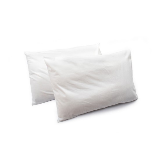 Επίστρωμα Μαξιλαριών Αδιάβροχα Σετ White 100% Polyester Dimcol (50x70) 2Τεμ