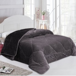 Κουβερτοπάπλωμα Μονό 1960 Grey-Black Waves-Fleece Jacquard Dimcol (160x220) 1Τεμ Κουβερτοπάπλωμα Μονό 1960 Grey-Black Waves-Fleece Jacquard Dimcol (160x220) 1Τεμ