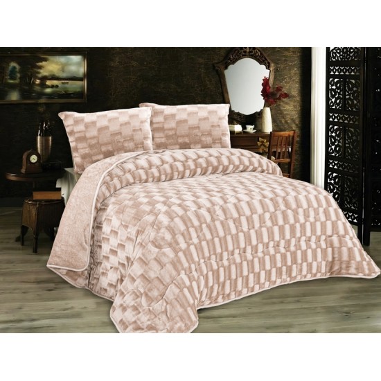Κουβερτοπάπλωμα Mε εφέ Υπέρδιπλο Fleece 1940 Mocha 750 Gsm Dimcol (220x240) 1Τεμ Κουβερτοπάπλωμα Mε εφέ Υπέρδιπλο Fleece 1940 Mocha 750 Gsm Dimcol (220x240) 1Τεμ
