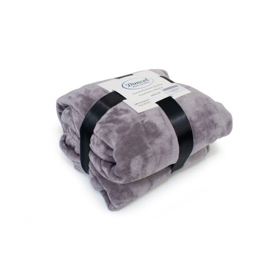 Κουβέρτα Fleece Μονή Solid 06 Grey Coral Dimcol (160x220) 1Τεμ