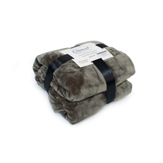 Κουβέρτα Fleece Μονή Solid 07 Olive Coral Dimcol (160x220) 1Τεμ