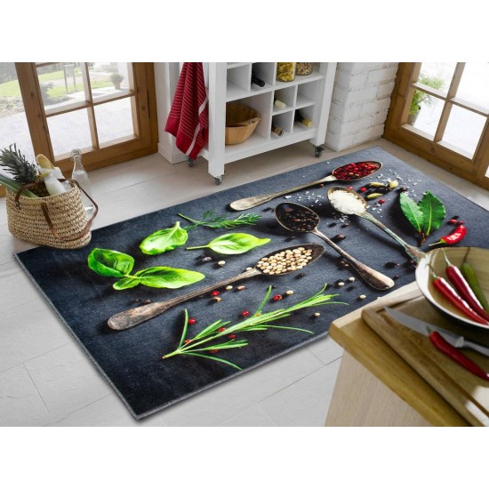 Χαλάκι Κουζίνας Με Αντιολισθητικό Επίστρωμα Spices 245 Dimcol (67x150) 1Τεμ