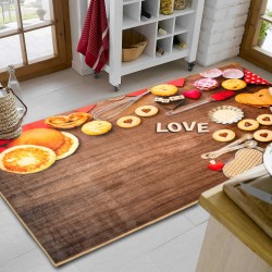 Χαλάκι Κουζίνας Με Αντιολισθητικό Επίστρωμα Cookies 268 Dimcol (80x200) 1Τεμ