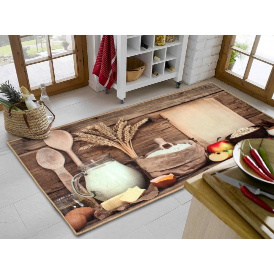 Χαλάκι Κουζίνας Με Αντιολισθητικό Επίστρωμα Breakfast 271 Dimcol (67x150) 1Τεμ