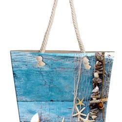 Τσάντα Παραλίας Fishing Net 21 Digital Print Dimcol (40x45) 1Τεμ