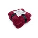 Κουβέρτα Fleece Μονή Brick 04 Bordeaux Coral Jacquard Dimcol (160x220) 1Τεμ