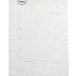 Πατάκι Μπάνιου Ξενοδοχειακό Μαίανδρος White Jacquard 700 gr/m² Cotton Dimcol (50x70) 1Τεμ