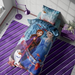 Σεντόνια Παιδικά Μονά Σετ Disney Frozen II 883 Digital Print Cotton Dimcol (160x240) 3Τεμ