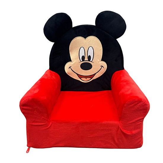 Πολυθρόνα Παιδική Disney Home Mickey 48 Red-Black Velboa Dimcol (34x47x48 ) 1Τεμ