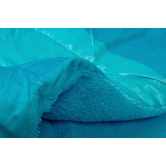 Κουβερτοπάπλωμα Με Sherpa Μονό Disney Home Lilo & Stitch 14 Sky Blue Flannel Dimcol (160x250) 1Τεμ