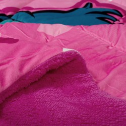 Κουβερτοπάπλωμα Με Sherpa Μονό Disney Home Lilo & Stitch 57 Pink Flannel Dimcol (160x250) 1Τεμ