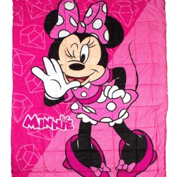 Κουβερτοπάπλωμα Με Sherpa Μονό Disney Home Minnie 15 Fuchsia-Pink Flannel Dimcol (160x250) 1Τεμ