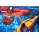 Παπλωματοθήκη Παιδική Μονή Σετ Marvel Spiderman 710 Electric Blue Cotton Dimcol (160x240) 2Τεμ