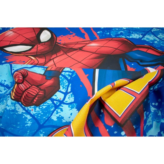 Σεντόνια Παιδικά Μονά Σετ Marvel Spiderman 712 Electric Blue Cotton Dimcol (160x240) 2Τεμ
