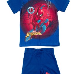 Πιτζάμες Παιδικές Σετ Marvel Spider-Man 68A Blue Cotton Jersey Dimcol 2Τεμ
