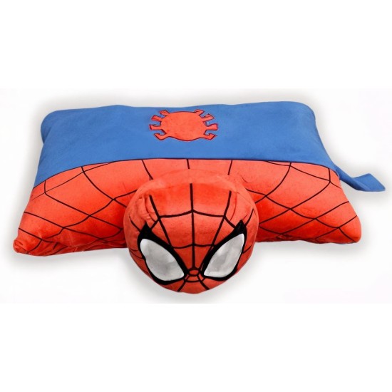 Σετ Μαξιλάρι - Λούτρινο 2 Σε 1 Marvel Spiderman 89 Red - Blue Dimcol