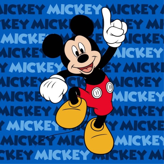 Πετσέτα Λαβέτα Νηπιαγωγείου Disney Home Mickey 50 Blue Dimcol (30x30) 1Τεμ