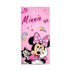 Πετσέτα Θαλάσσης Παιδική Disney Home Minnie 98 Pink Micro Quick Dry Dimcol (70x140) 1Τεμ