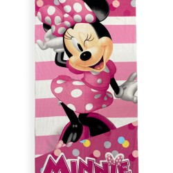 Πετσέτα Θαλάσσης Παιδική Disney Home Minnie 26 Pink Micro Quick Dry Dimcol (70x140) 1Τεμ