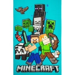 Πετσέτα Θαλάσσης Παιδική Mojang Minecraft 49 Blue Micro Quick Dry Dimcol (70x140) 1Τεμ